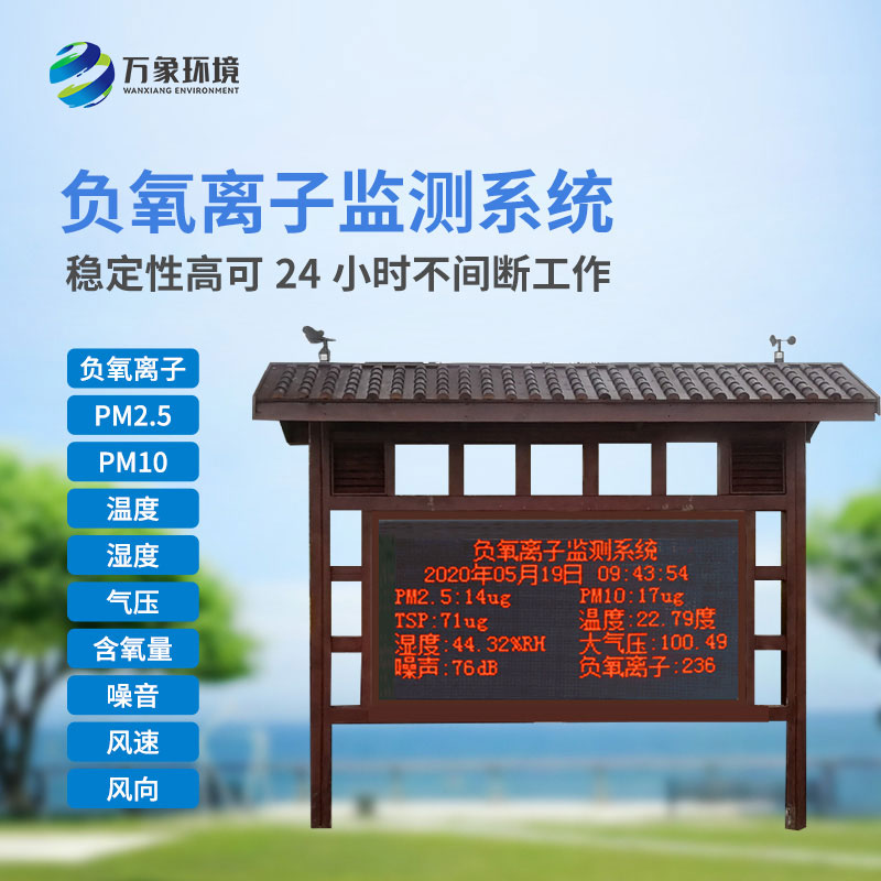 負(fù)氧離子環(huán)境監(jiān)測(cè)系統(tǒng)：美觀設(shè)計(jì)，精準(zhǔn)監(jiān)測(cè)數(shù)據(jù)