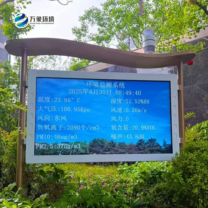 公園景區(qū)環(huán)境好壞，一體化全彩屏負(fù)氧離子監(jiān)測(cè)站來(lái)告訴你！